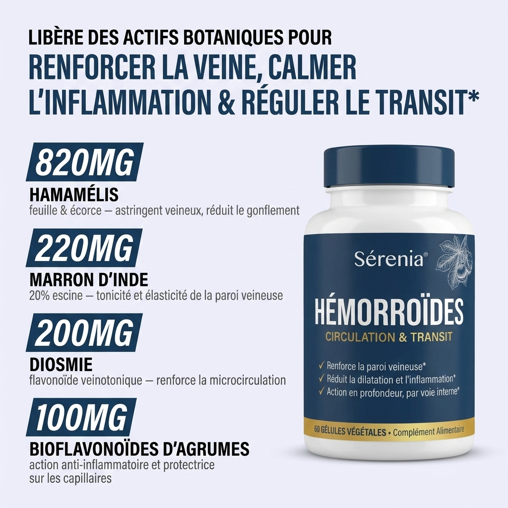 Sérenia® Hemorrhoid Complex - The Botanical Formula Designed to Break the Cycle of Recurrences