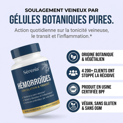Sérenia® Hemorrhoid Complex - The Botanical Formula Designed to Break the Cycle of Recurrences